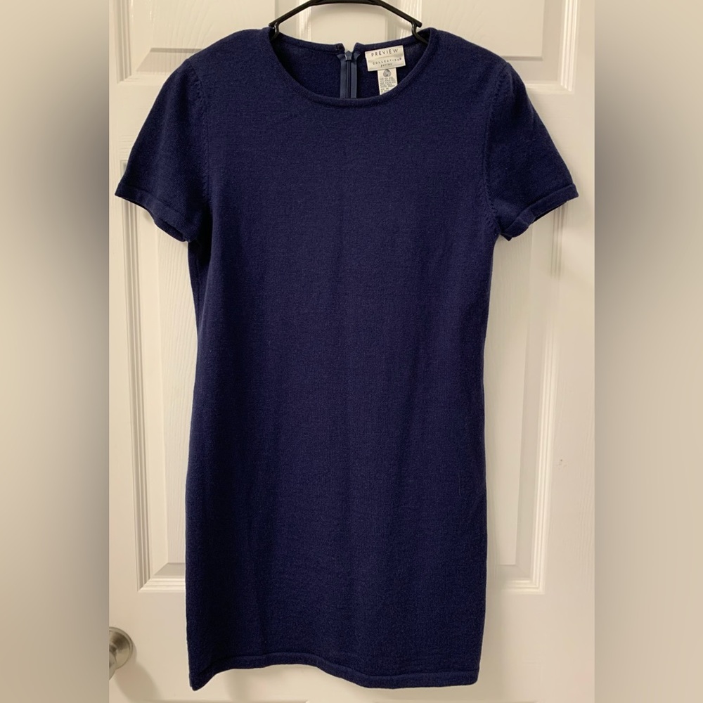 Vintage Preview Collection Petites 100% Merino Wool Dress SZ Medium